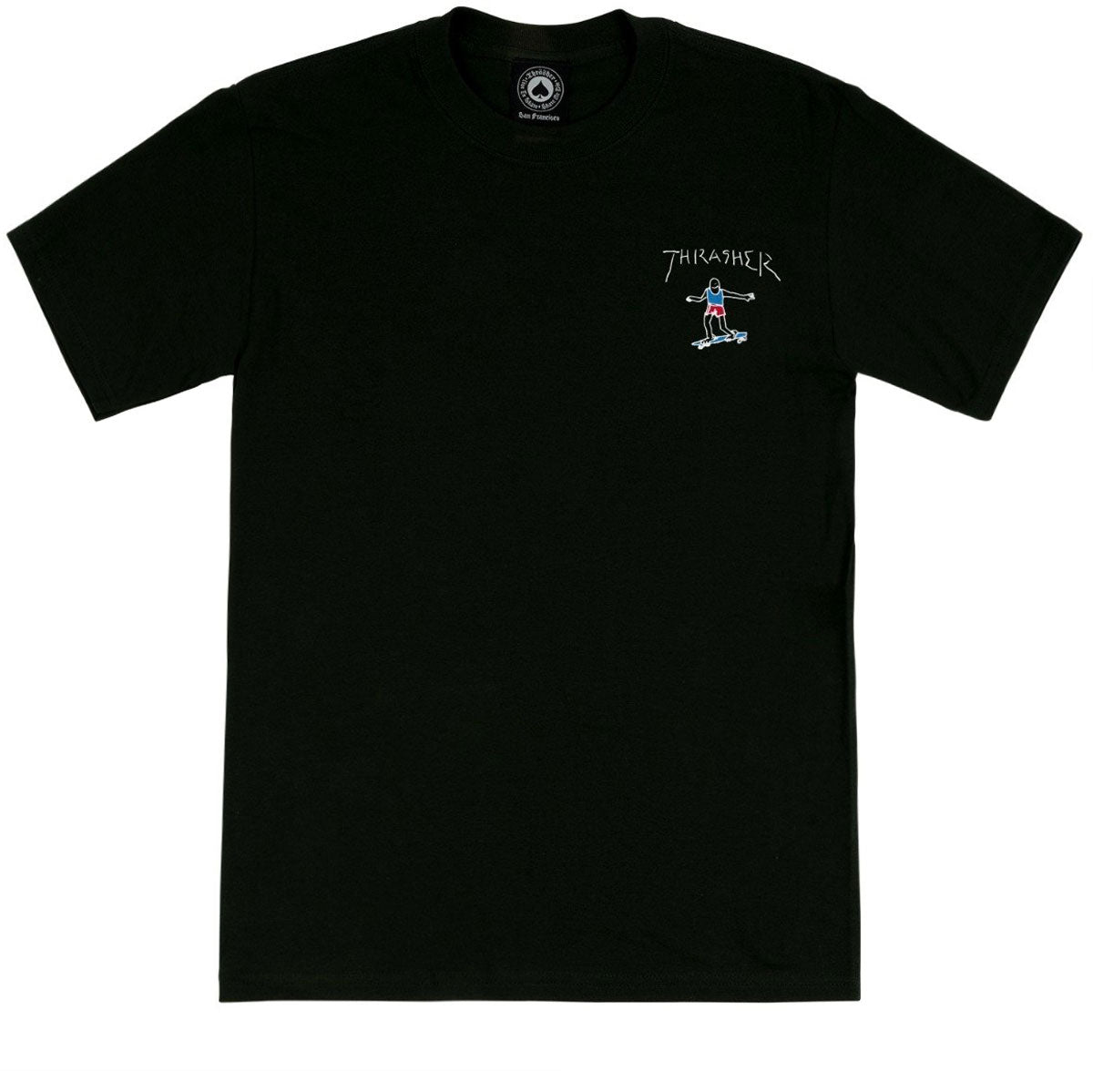 Thrasher Gonz Mini Logo T-Shirt - Black image 1