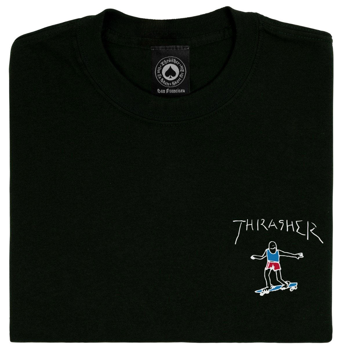 Thrasher Gonz Mini Logo T-Shirt - Black image 2