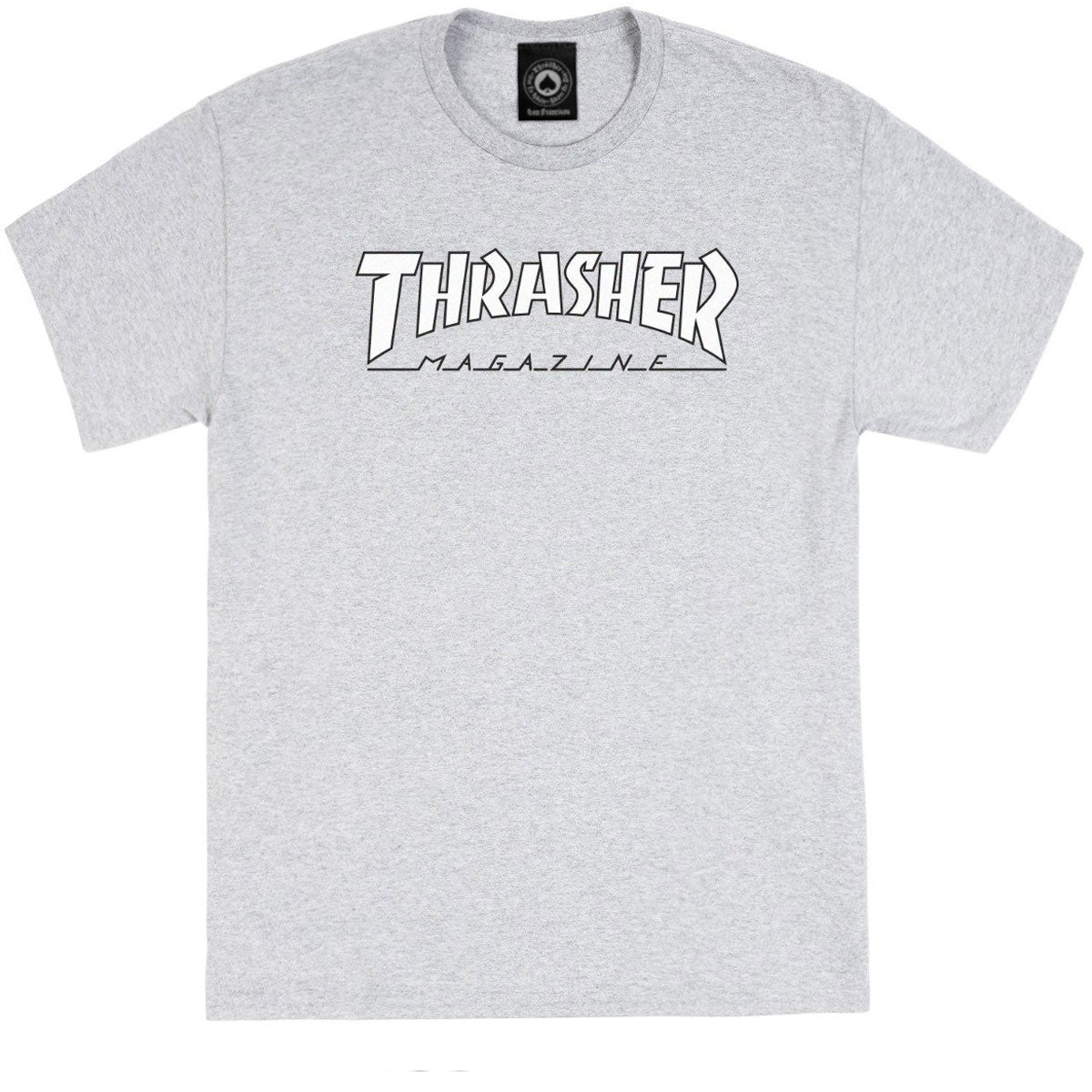Thrasher Outlined Logo T-Shirt - Grey/White image 1