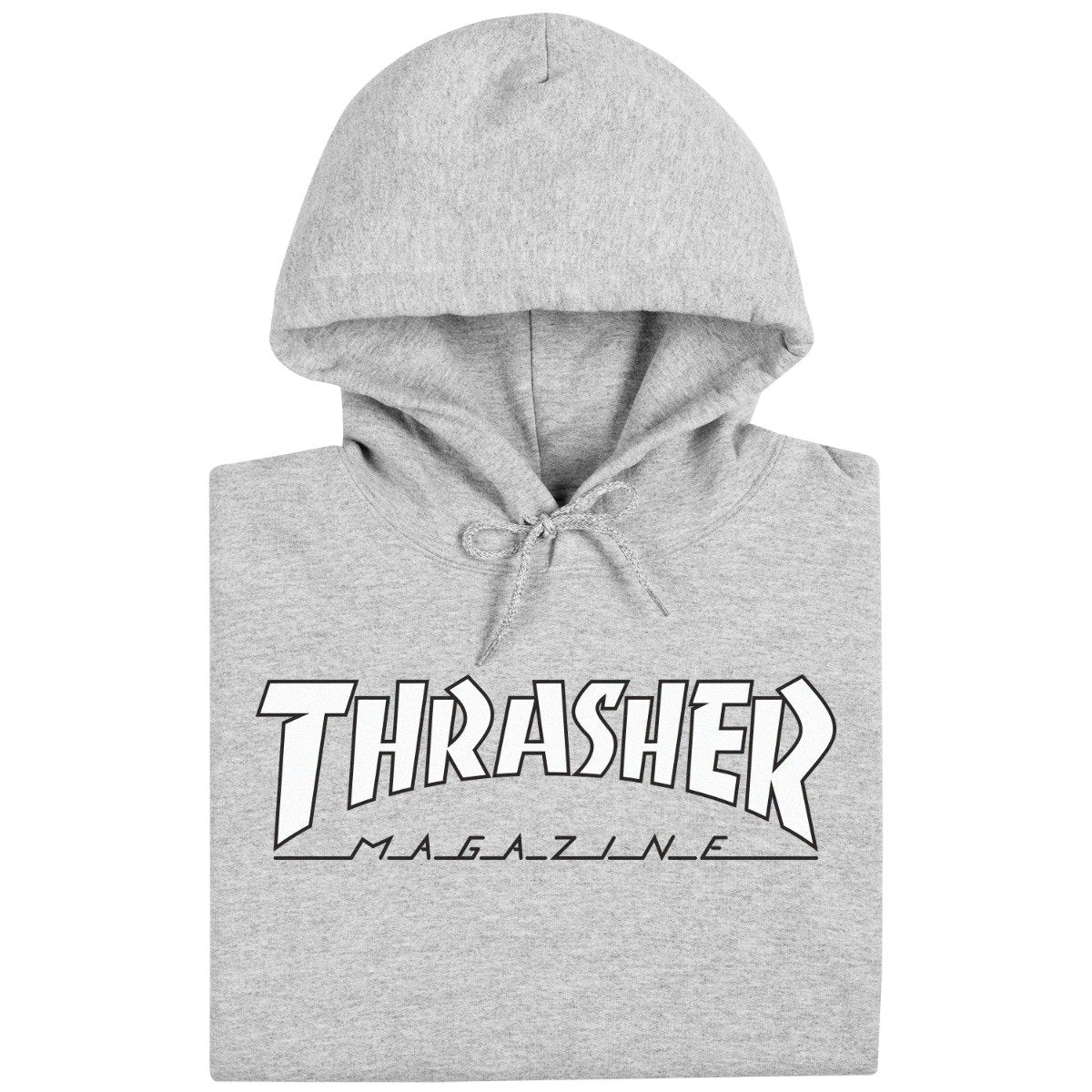 Thrasher Outlined Logo Hoodie - Grey/White image 2