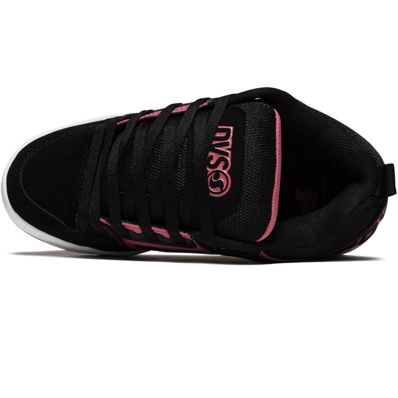 DVS Womens Comanche Shoes - Black/Pink/White/Nubuck