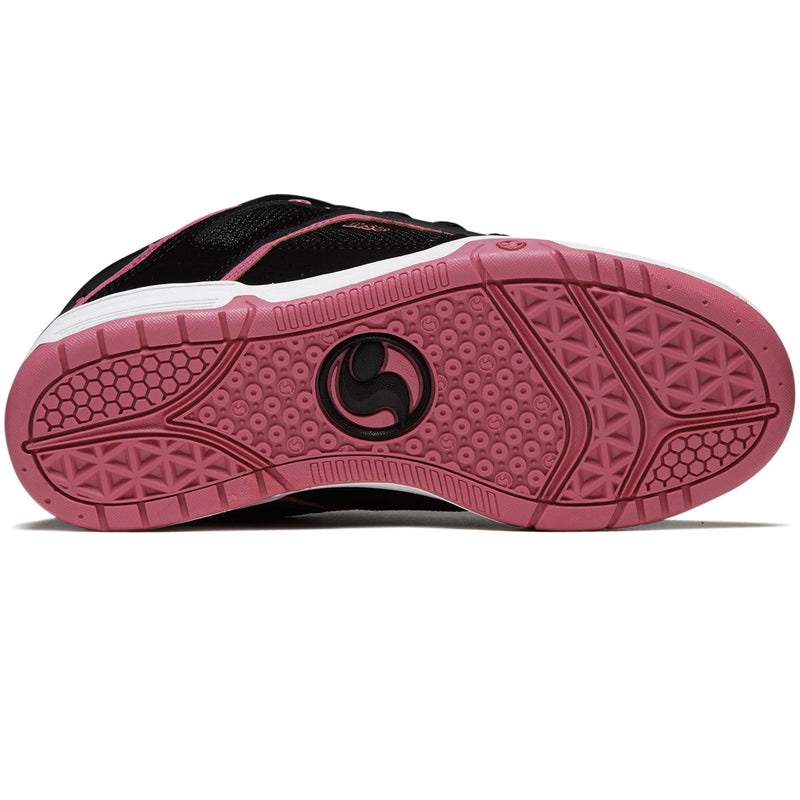 DVS Womens Comanche Shoes - Black/Pink/White/Nubuck