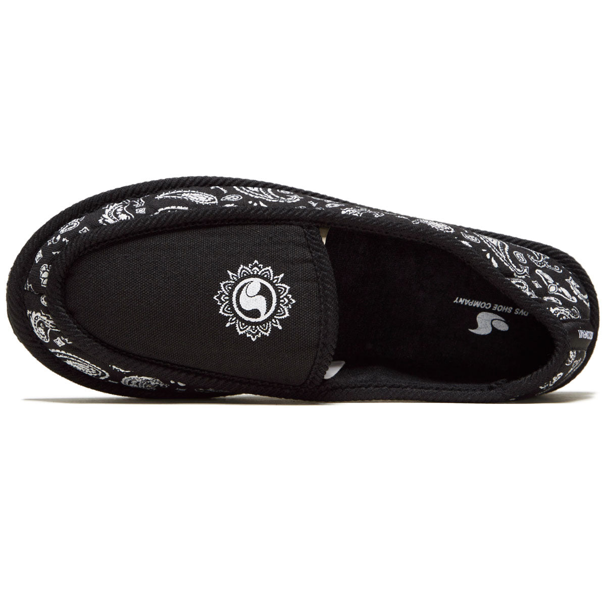 DVS Francisco Slippers - Black/White Printed Canvas image 3