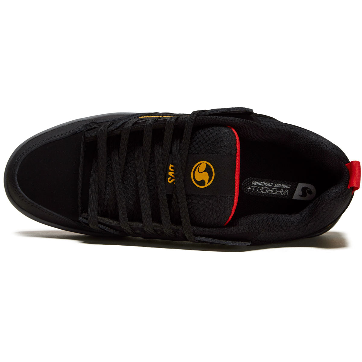 DVS Comanche 2.0+ Shoes - Black/Yellow/Red Nubuck image 3