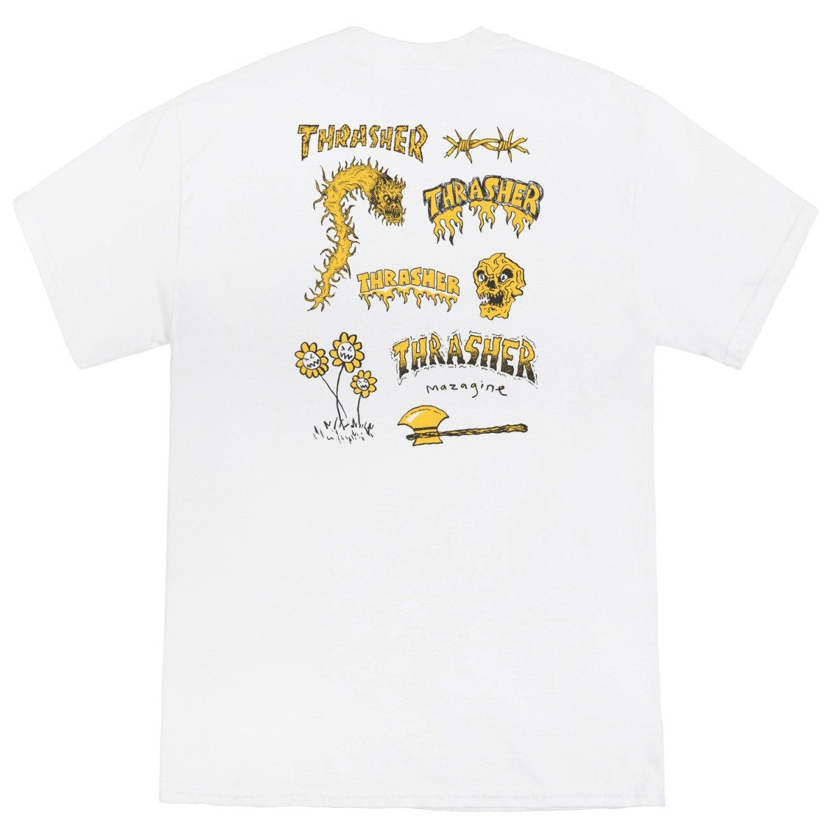 Thrasher Barbarian T-Shirt - White image 2