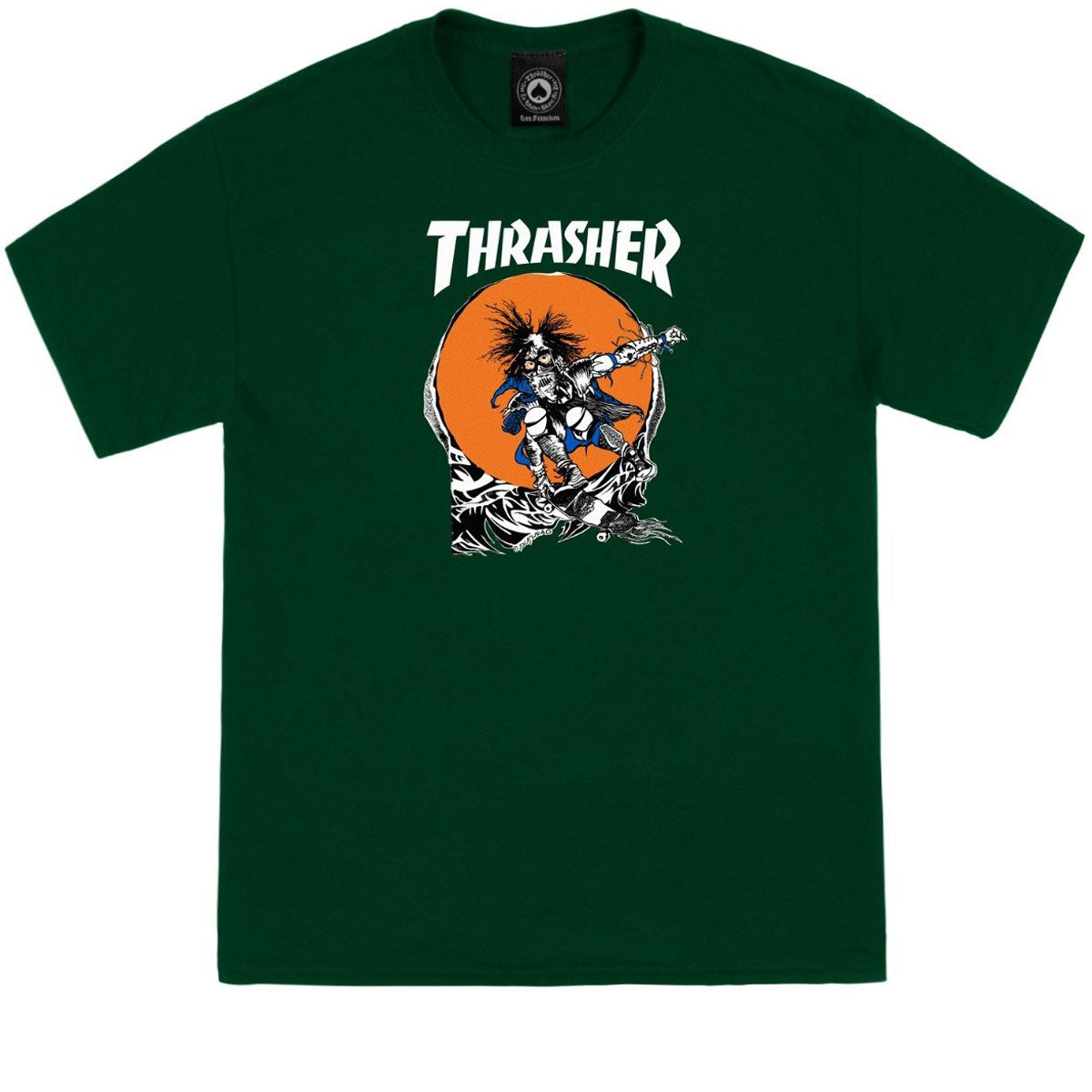 Thrasher Skate Outlaw T-Shirt - Forest Green image 1