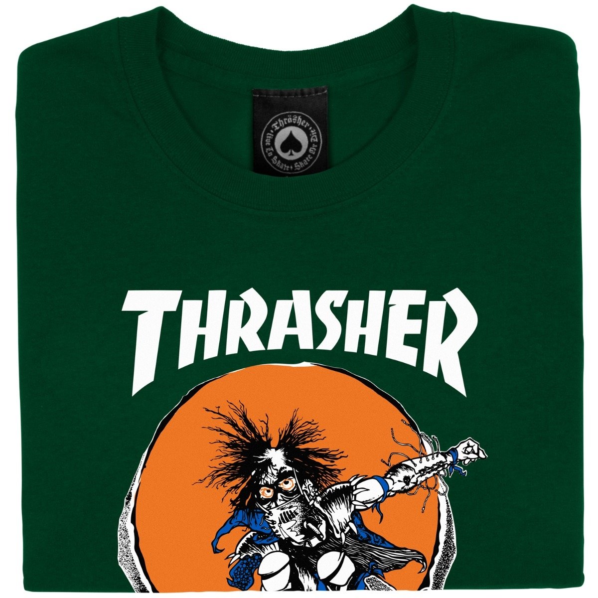 Thrasher Skate Outlaw T-Shirt - Forest Green image 2