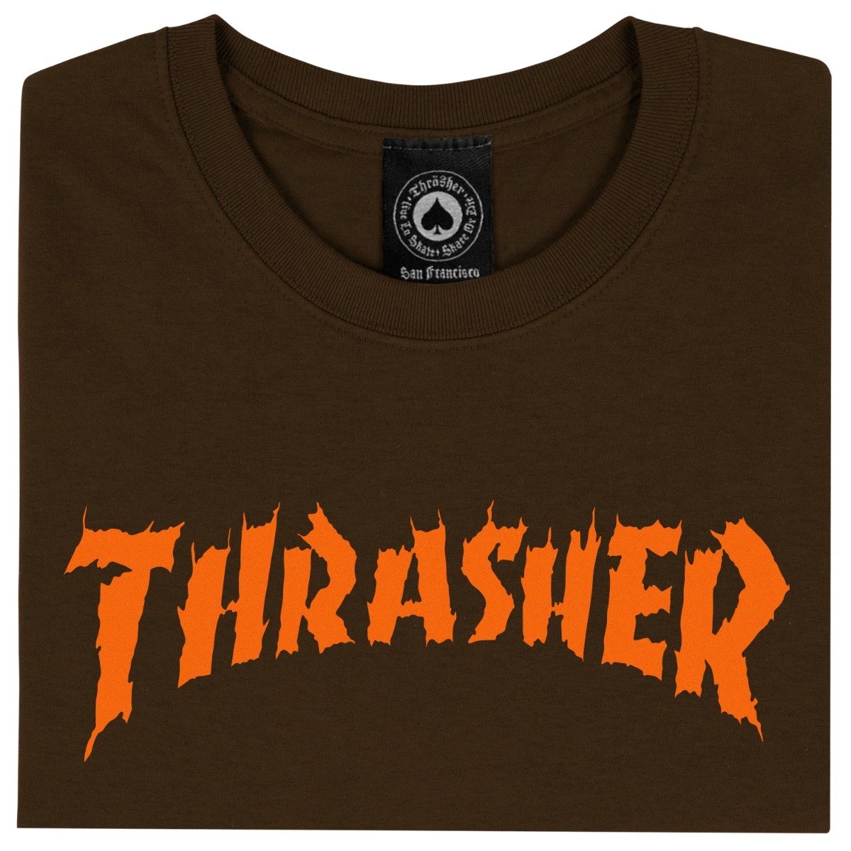 Thrasher Burn It Down T-Shirt - Dark Chocolate image 3