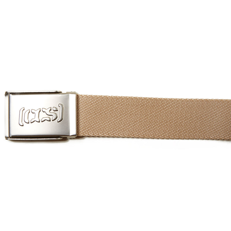 CCS Silver Logo Buckle Belt - Tan