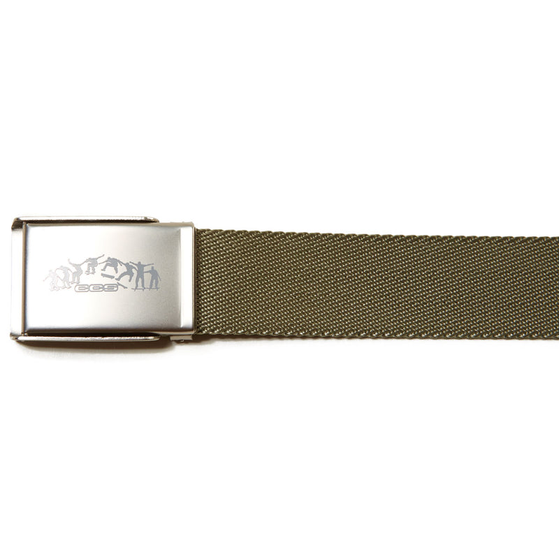 CCS Silver Kickflip Buckle Belt - Olive