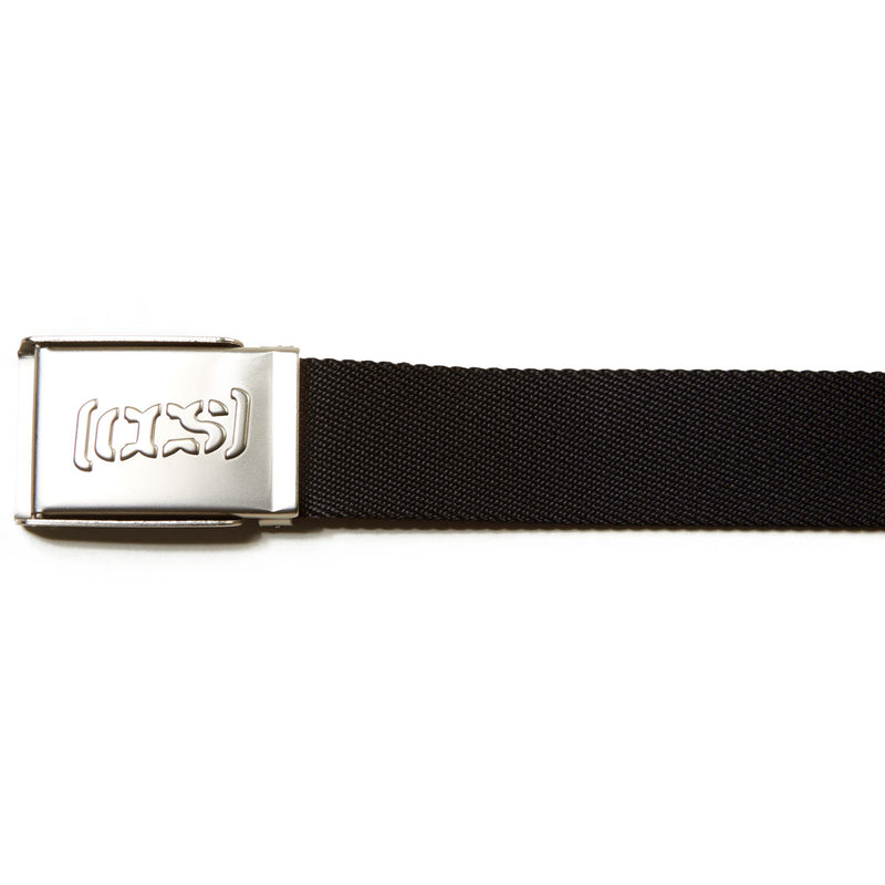 CCS Silver Logo Buckle Belt - Black