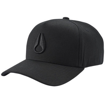 Nixon Deep Down Athletic Snapback Hat - All Black/Black