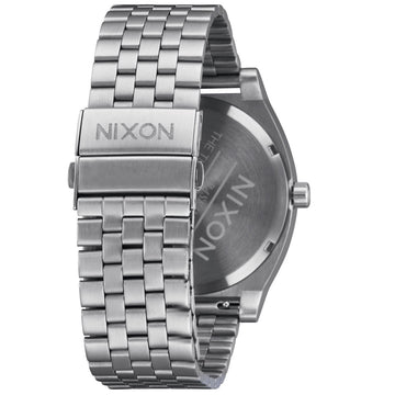 Nixon Time Teller Solar Watch - Silver/Dusty Blue Sunray