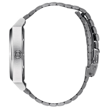 Nixon Time Teller Solar Watch - Silver/Dusty Blue Sunray