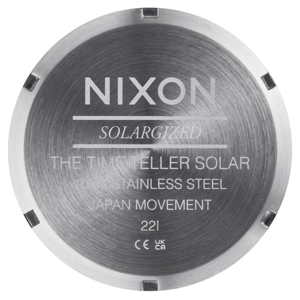 Nixon Time Teller Solar Watch - Silver/Dusty Blue Sunray image 5