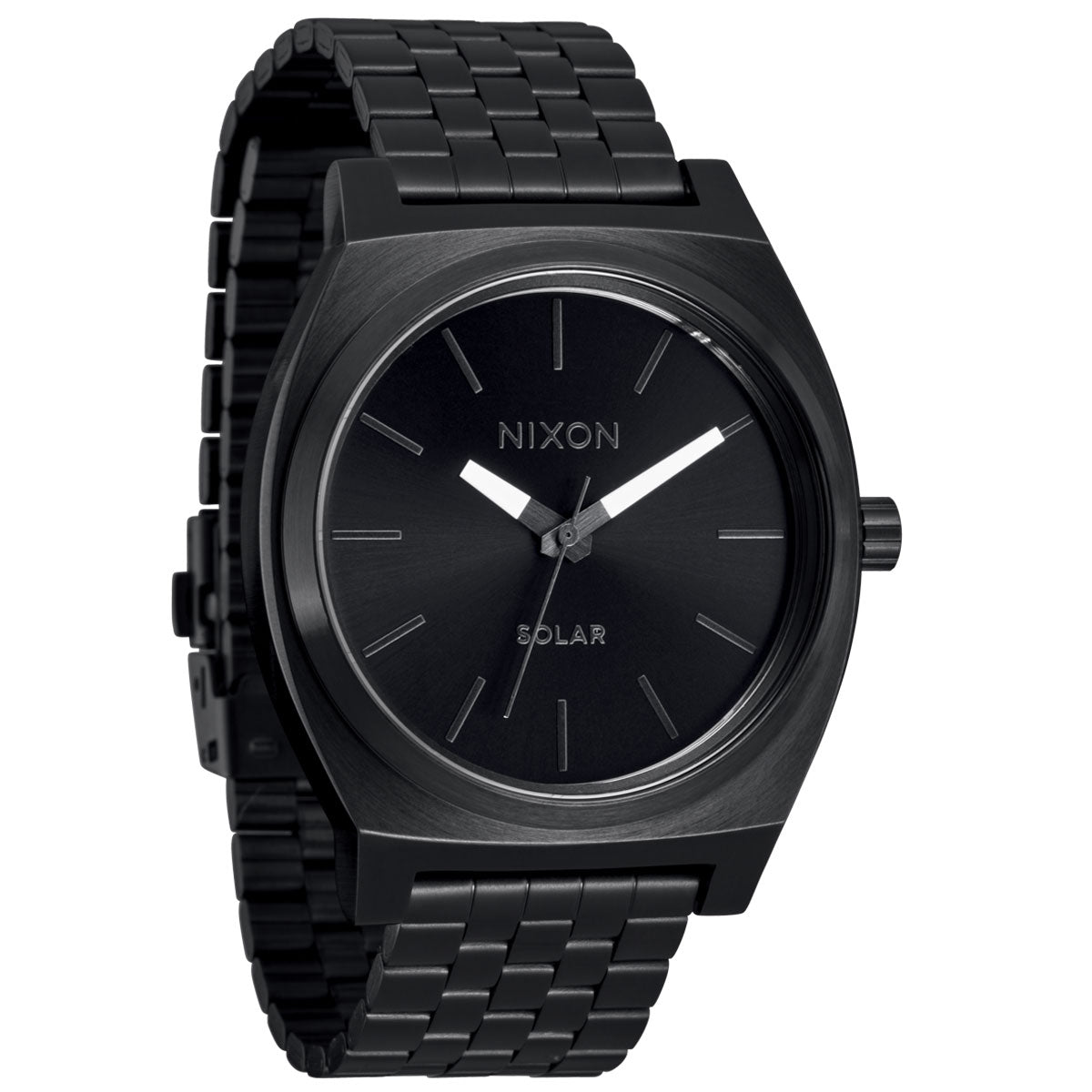 Nixon Time Teller Solar Watch - All Black/White – CCS