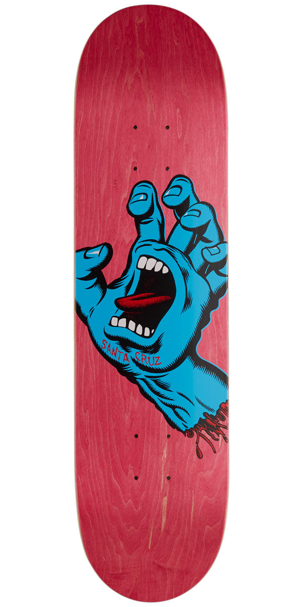 Santa Cruz Screaming Hand Skateboard Deck - 7.80