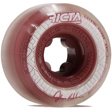 Ricta Shanahan Crystal Cores 95a Skateboard Wheels - Metallic Red - 53mm