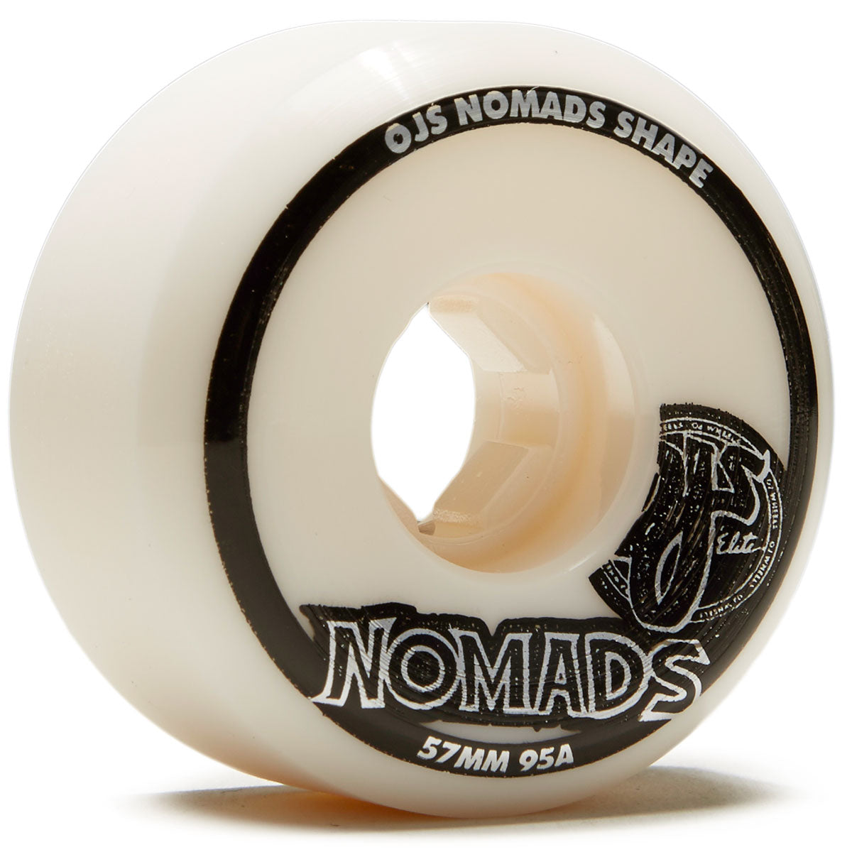 OJ Elite Nomads 95a Skateboard Wheels - White - 57mm image 1
