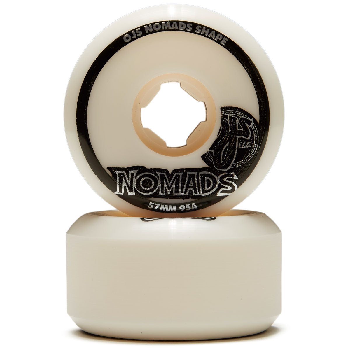 OJ Elite Nomads 95a Skateboard Wheels - White - 57mm image 2
