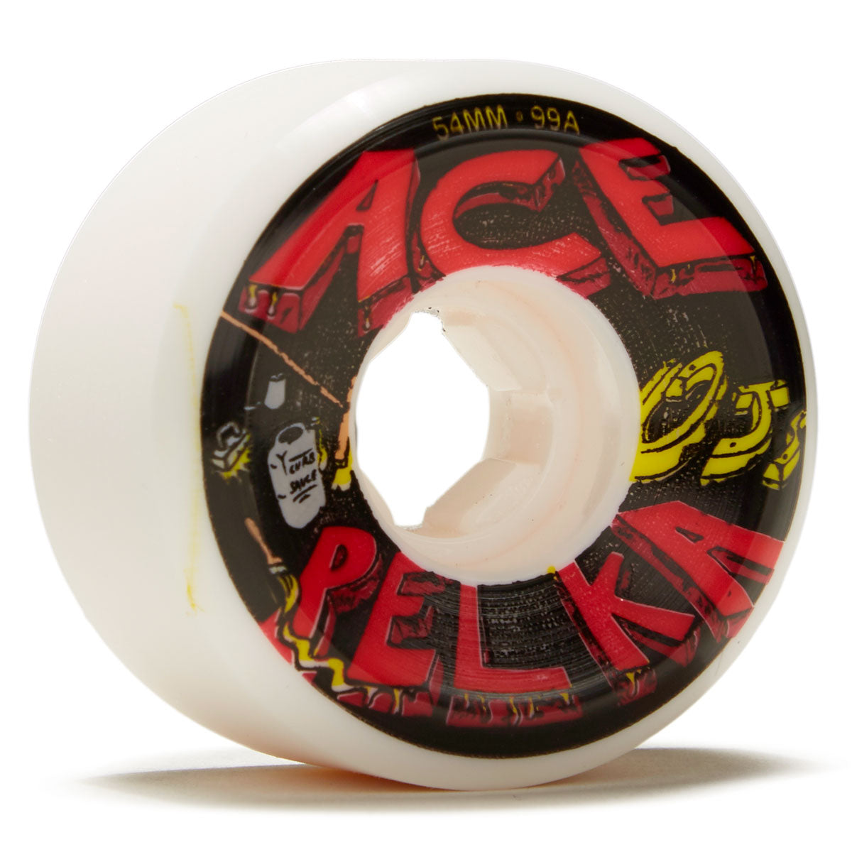 OJ Ace Pelka Elite Hardline 99a Skateboard Wheels - White - 54mm image 1