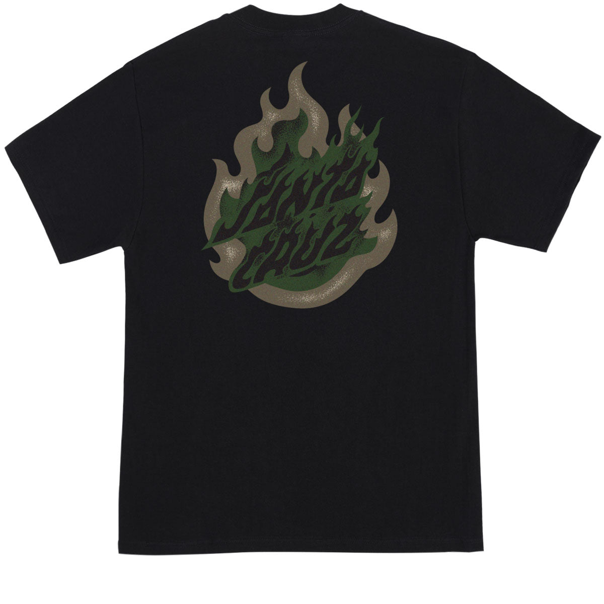 Santa Cruz Ultimate Flame Dot T-Shirt - Black image 1