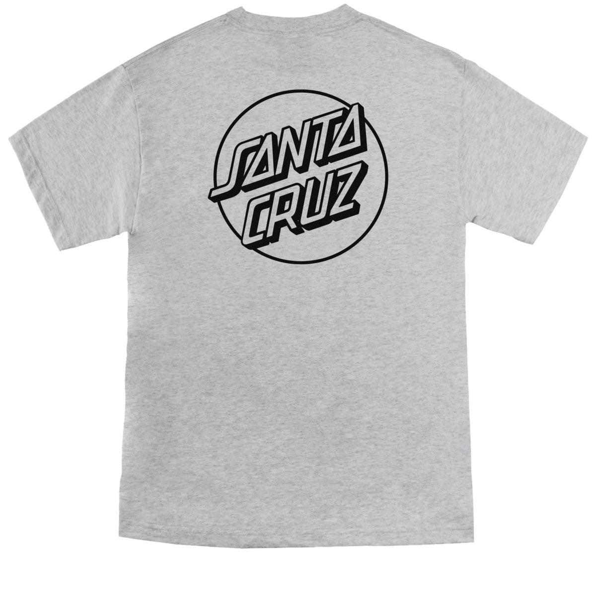 Santa Cruz Opus Dot T-Shirt - Heather Grey/Black image 2