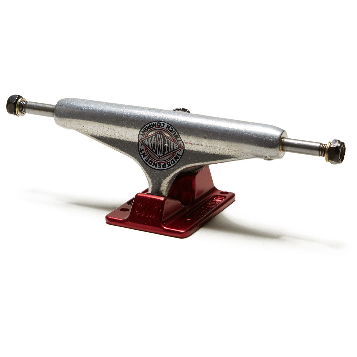 Independent Stage 11 Forged Hollow BTG Summit Standard Skateboard Trucks - Silver/Ano Red - 144mm image 1