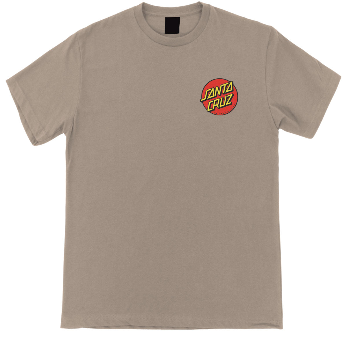 Santa Cruz Classic Dot Chest T-Shirt - Warm Grey image 1