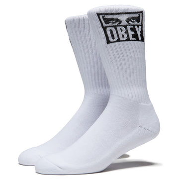 Obey Eyes Icon Socks - White