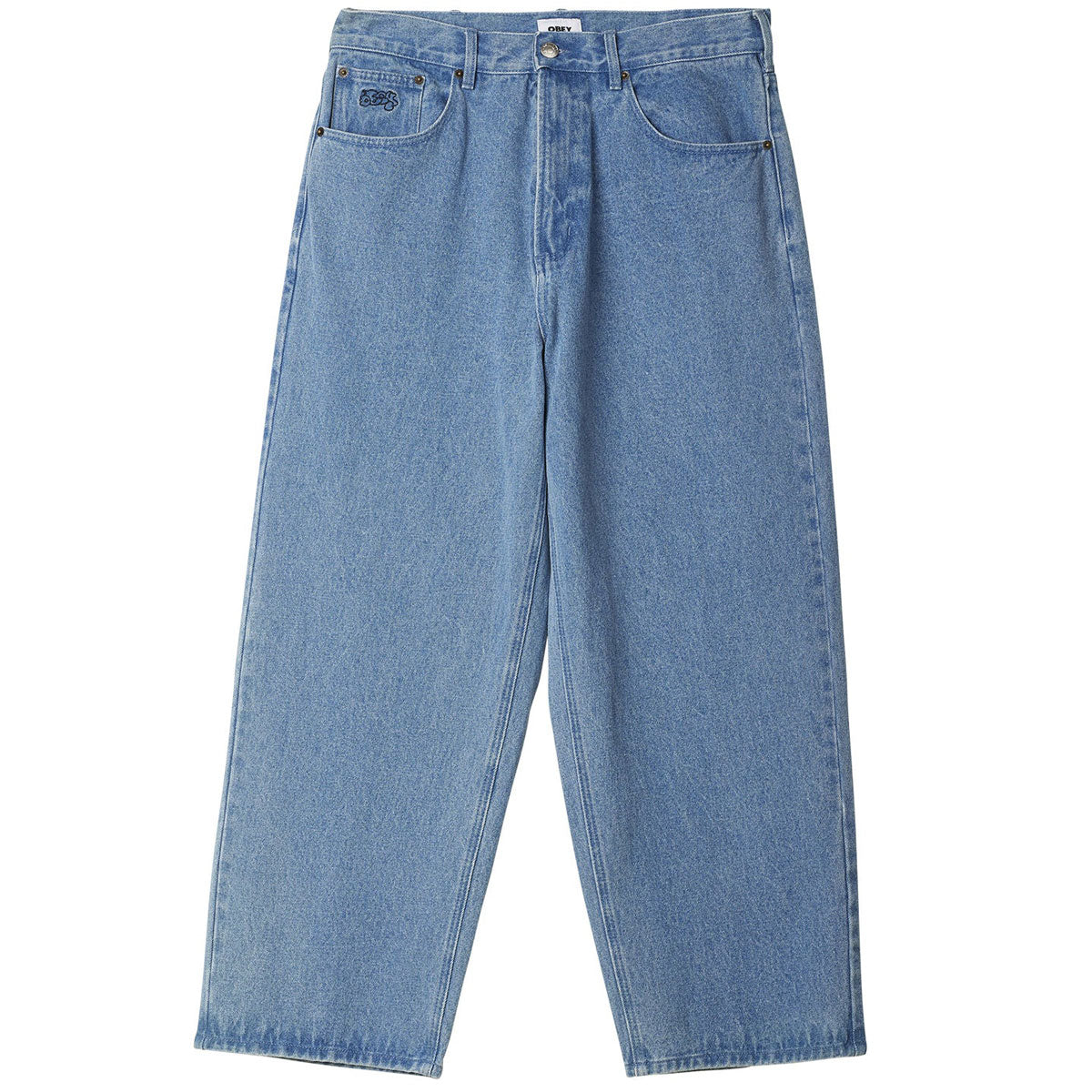Obey Bigwig Baggy Denim Jeans - Light Indigo – CCS