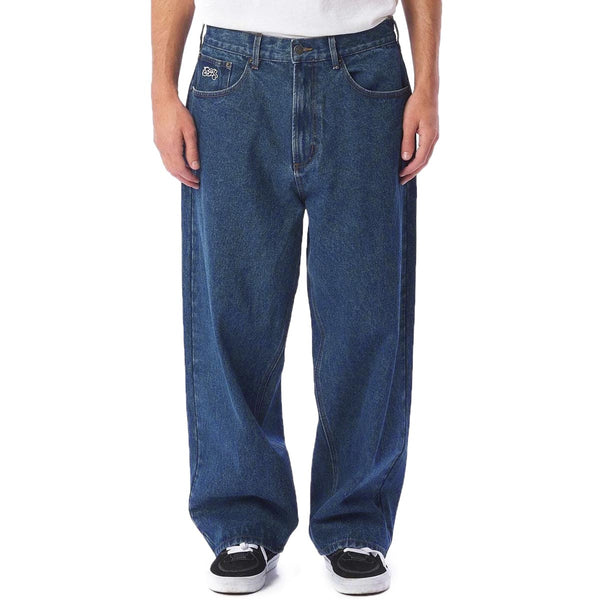快適グッズ・旅行小物 CAMPHORWOOD wide baggy overdye denim S Boys Baggy Iconic Denim Carpenter Pants - Faded Wash