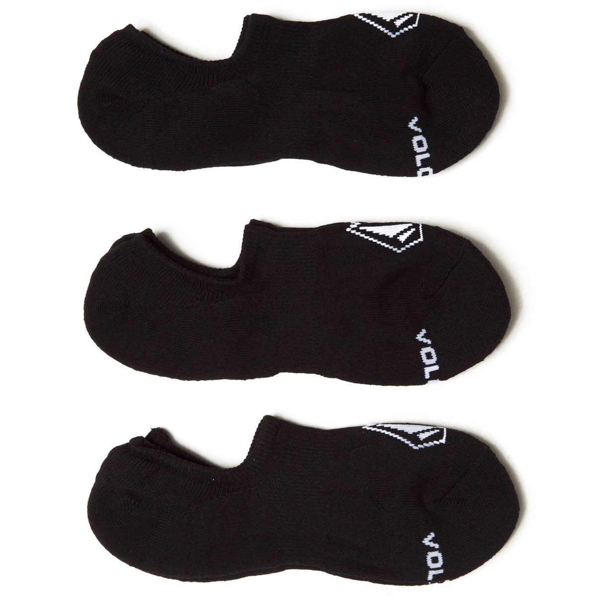 Volcom No Show Stone 3 Pack of Socks - Black image 1