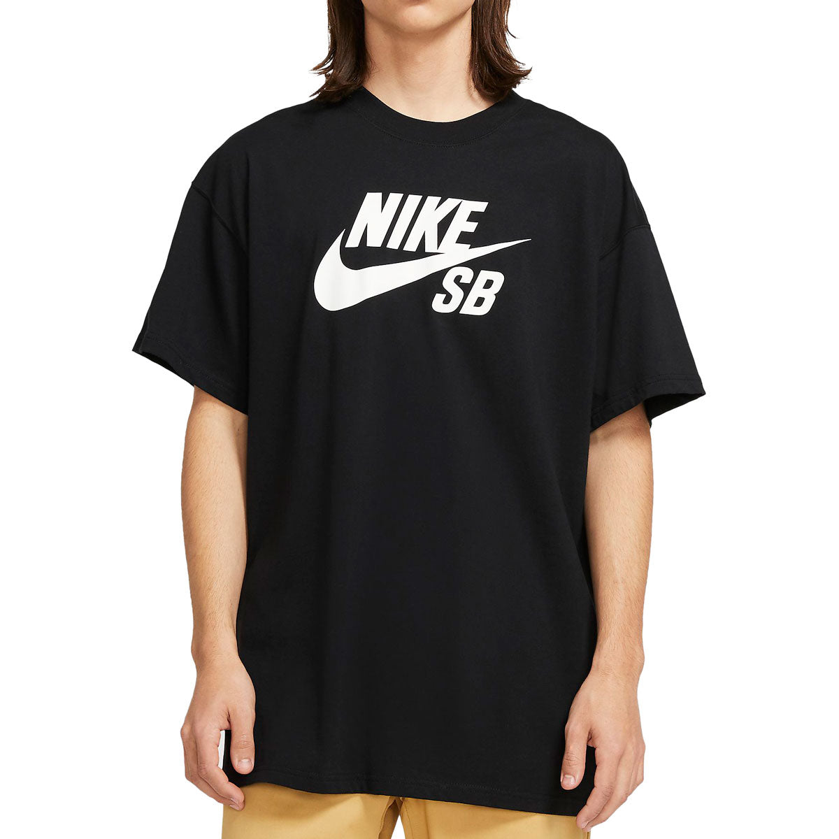 Nike SB Logo T-Shirt - Black/White image 1