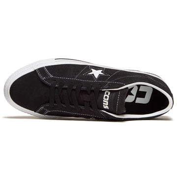 Converse One Star Pro Ox Shoes - Black/Black/White