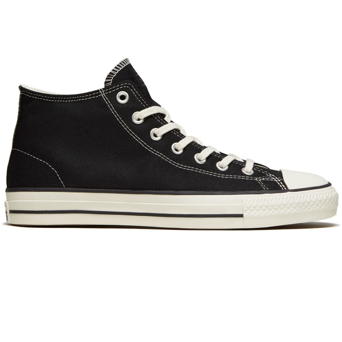 Converse CTAS Pro Mid Shoes - Black/Black/Egret image 1