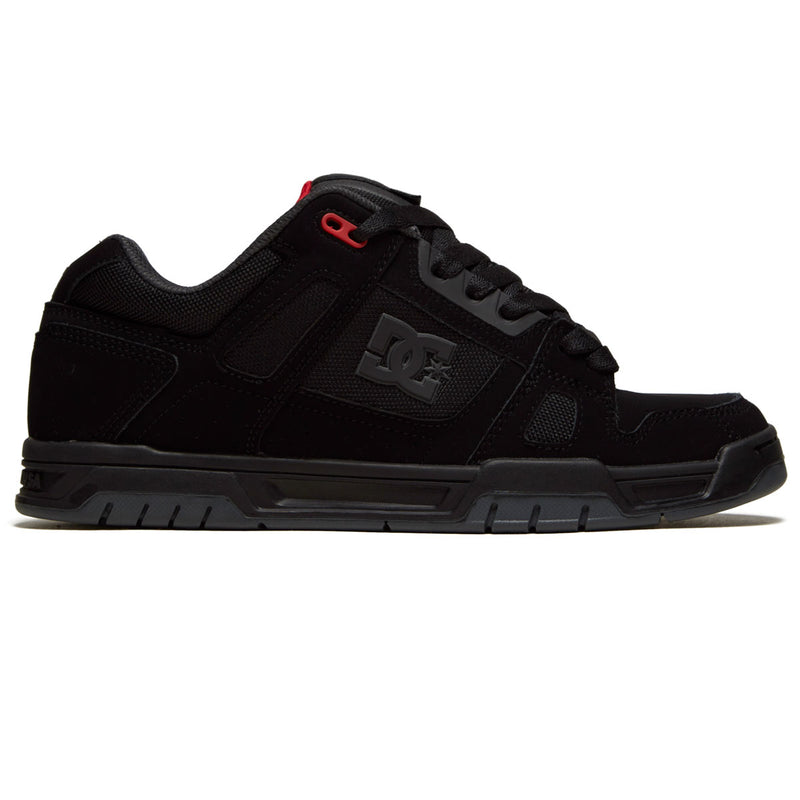 DC Stag Shoes - Black/Grey/Red