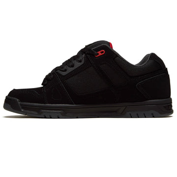 DC Stag Shoes - Black/Grey/Red