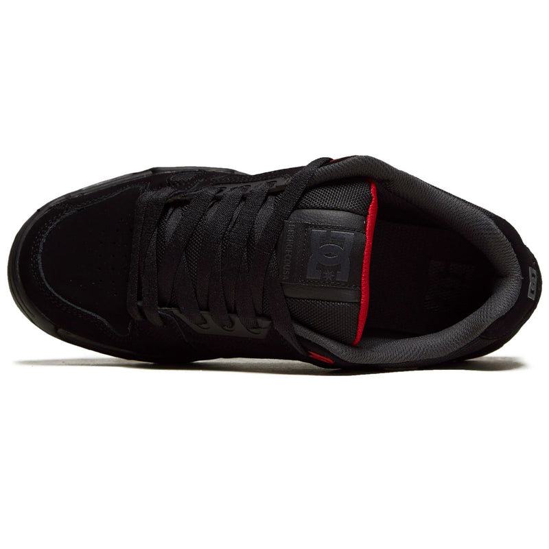 DC Stag Shoes - Black/Grey/Red