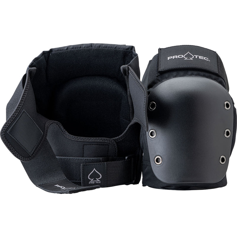 Pro-Tec Street Knee Open Back Pads - Black