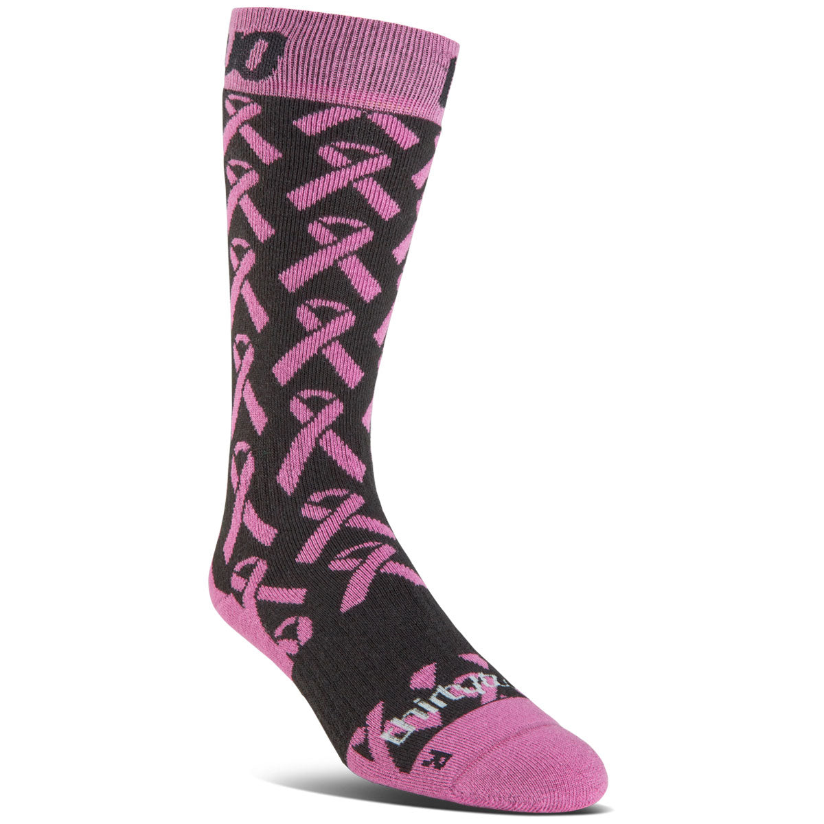Thirty Two Womens B4bc Merino Snowboard Socks - Black/Pink image 1
