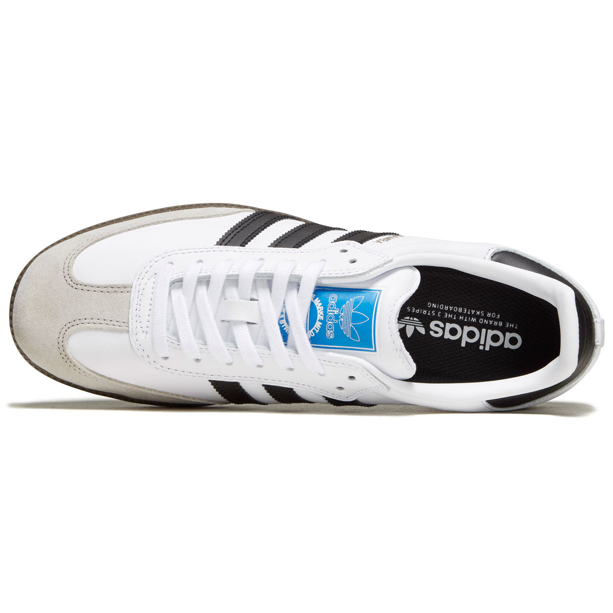 Adidas Samba Adv Shoes - White/Core Black/Gum image 3