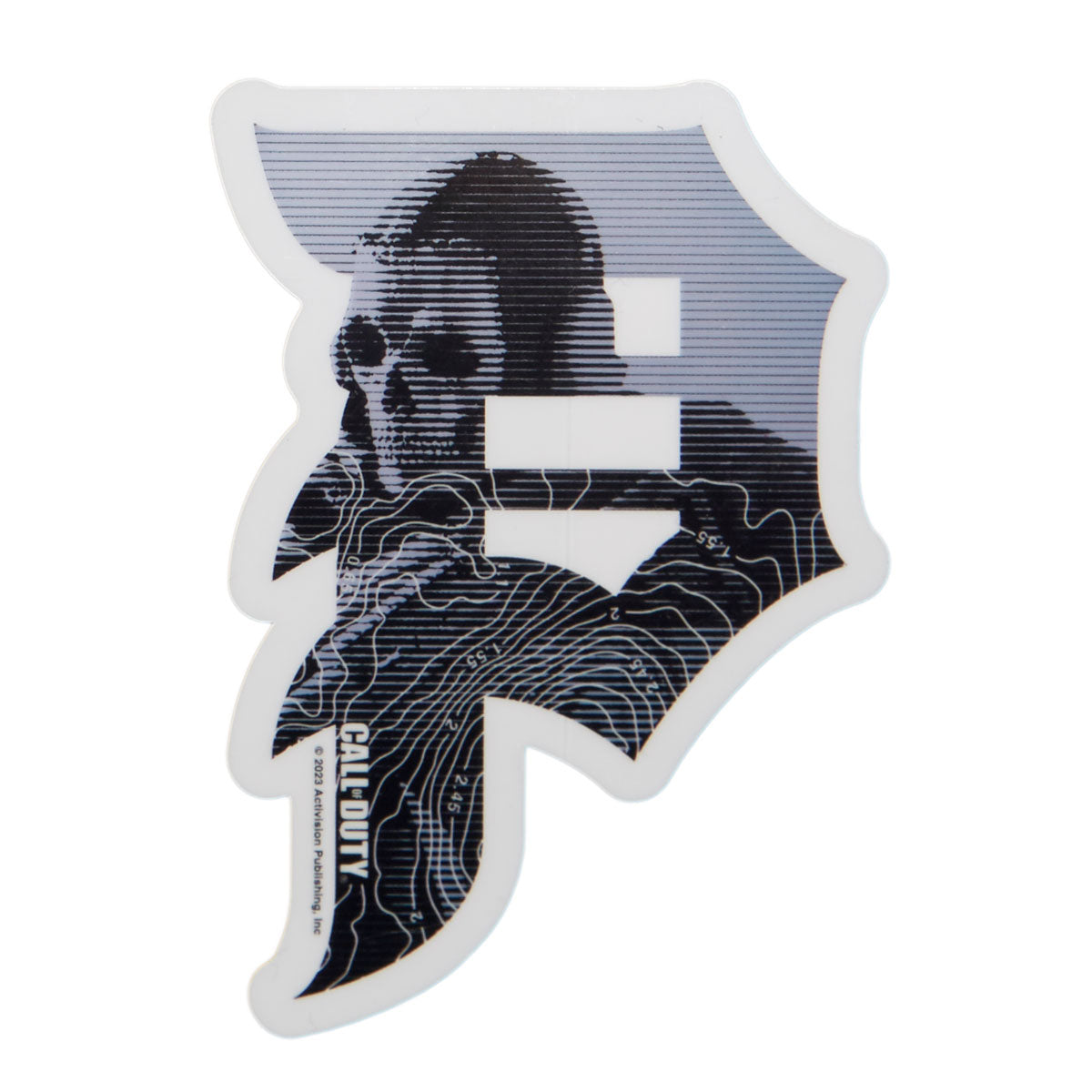 Primitive x Call of Duty Mapping Dirty P Stickers - Clear image 1