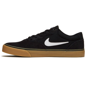 Nike SB Chron 2 Shoes - Black/White/Black/Gum Light Brown