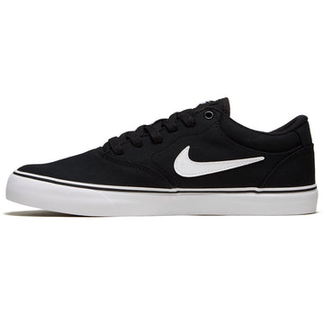 Nike SB Chron 2 Canvas Shoes - Black/White/Black