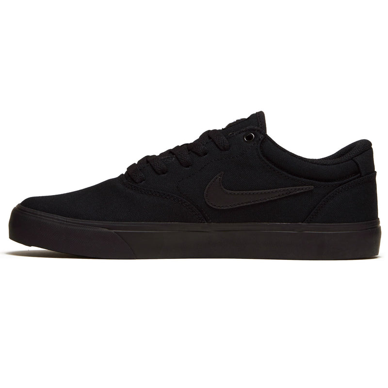 Nike SB Chron 2 Canvas Shoes - Black/Black/Black