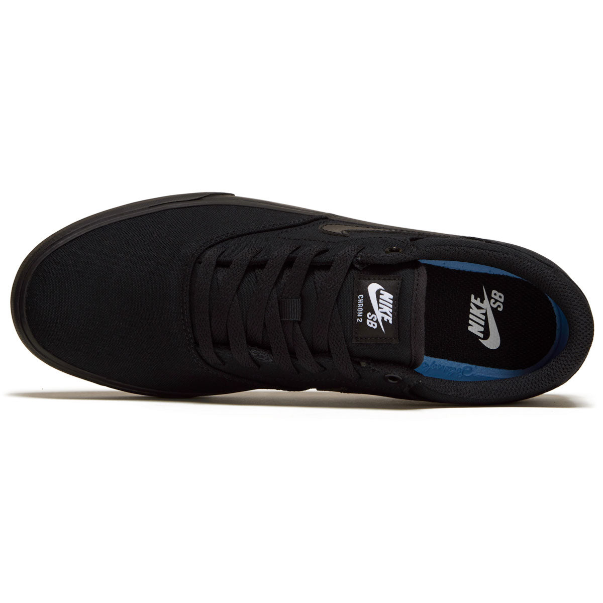 Nike SB Chron 2 Canvas Shoes - Black/Black/Black image 3