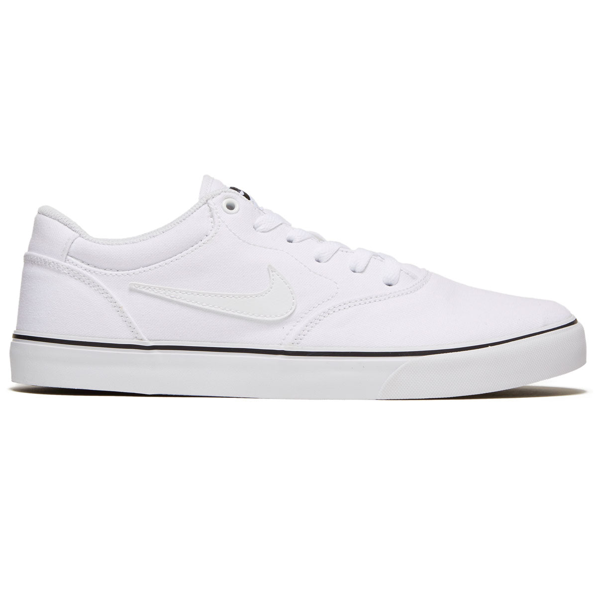 Nike SB Chron 2 Canvas Shoes - White/White/White image 1