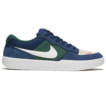 Nike SB Force 58 Shoes - Navy/Summit White/Noble Green/White