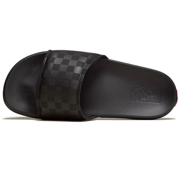 Vans La Costa Slide-On Sandals - Checkerboard/Black/Black